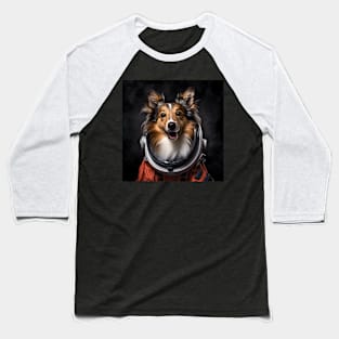 Astro Dog - Shetland Sheepdog Baseball T-Shirt